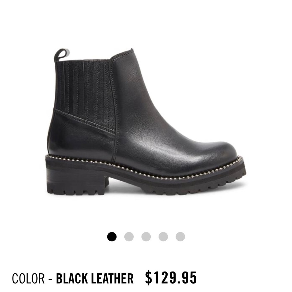 Steve Madden Garcelle black leather booties